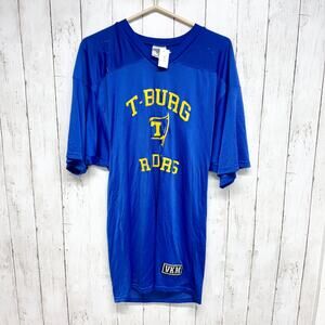 VKM Venus Top Unisex Size Medium T-Burg Raiders Short Sleeve Jersey Blue Yellow